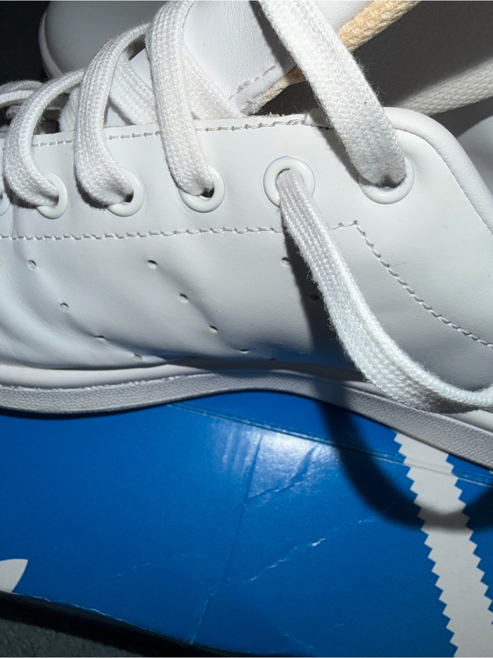 adidas White Stan Smith Classic Leather Sneakers - Picture 14 of 15